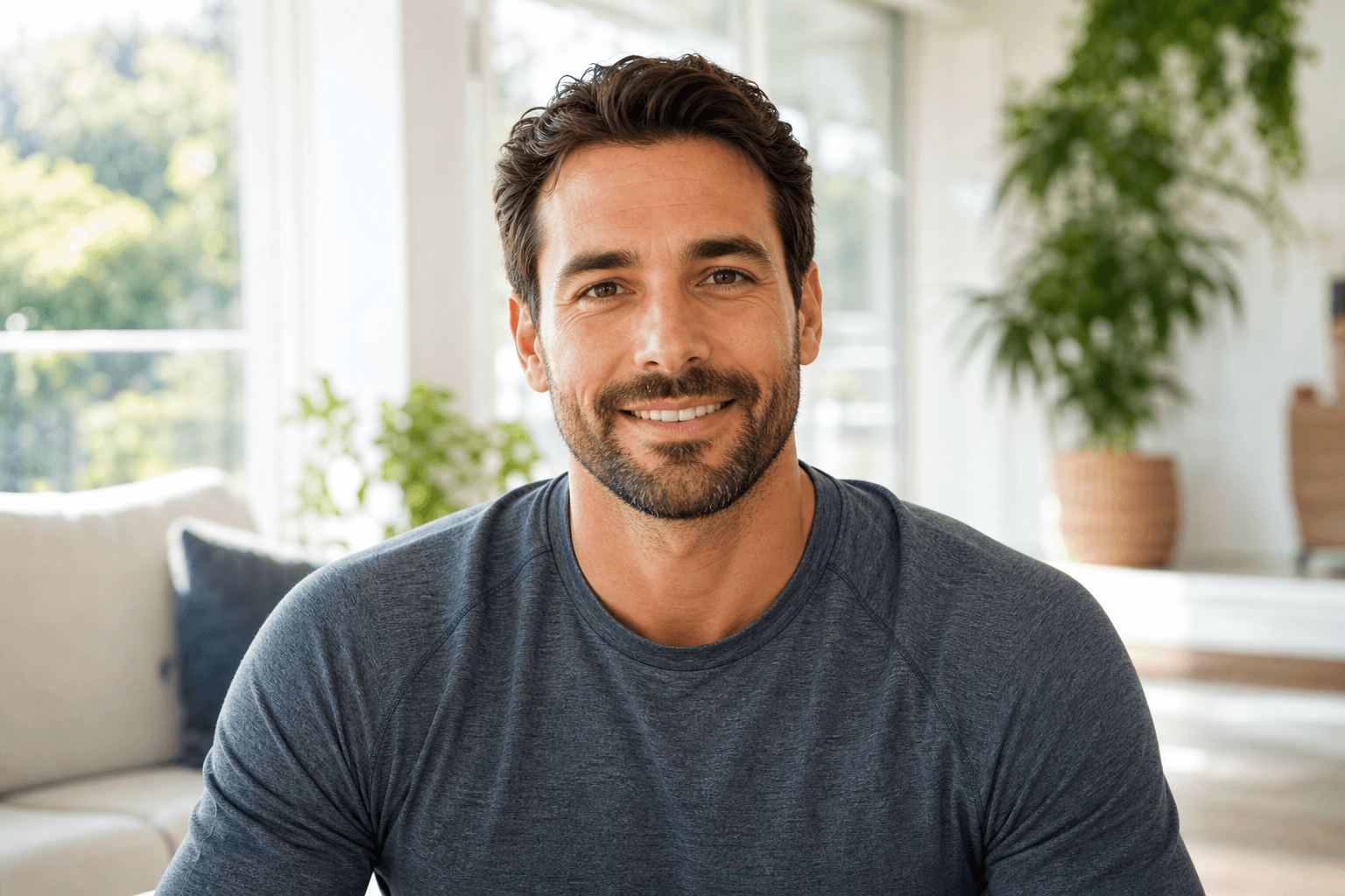 Person enjoying healthier life